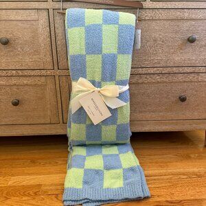 Magaschoni Checkered Throw Blanket NWT